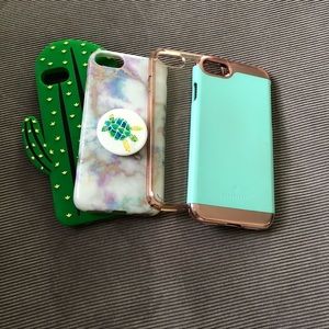 Set of 4 iPhone 7 cases.